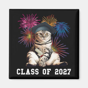 Katzliebhaber Abschlussjahrgang 2027 Magnet