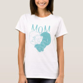 KATZLOVER | Cat Mama Aquamarin T-Shirt (Vorderseite)