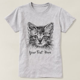 KATZLOVER | Handgezeichnetes Kittenfackel T-Shirt