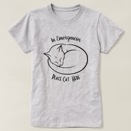 KATZLOVER | Notrufkatze T-Shirt (Design vorne)