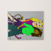 Katzmädchen Puzzle (Horizontal)