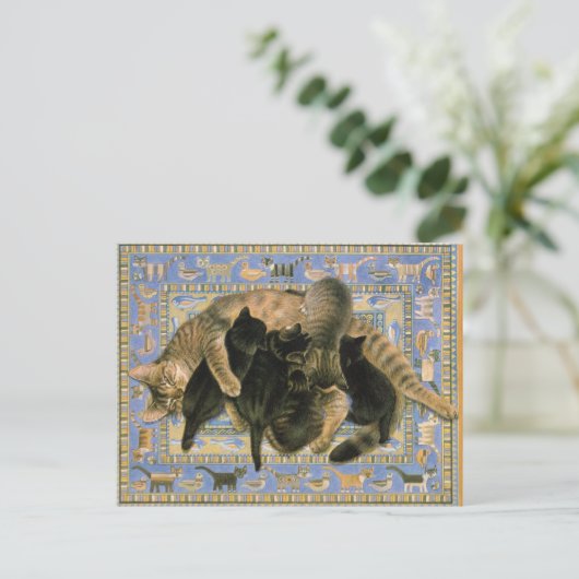 KATZMALERUNGSKARTEN POSTKARTE (Stehend Vorderseite)