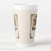 Katzpiss - German Parody Wine Label Latte Cup Milchtasse (Vorderseite)