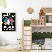 KATZREGELUNG DER WELT POSTER