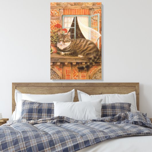 KATZSCHMERZEN LEINWANDDRUCK (Insitu (Schlafzimmer))