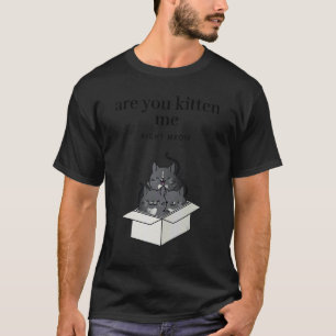 Kätzst du mich gleich in der Sonne Tuxedo Katzen i T-Shirt
