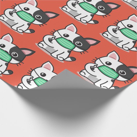 KATZWEITMASKWAGPAPIERPAPIERE GESCHENKPAPIER (Ecke)