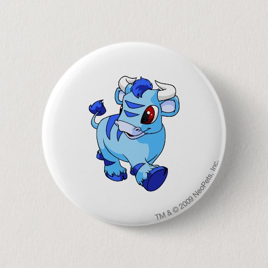 Kau blau button (Vorderseite)