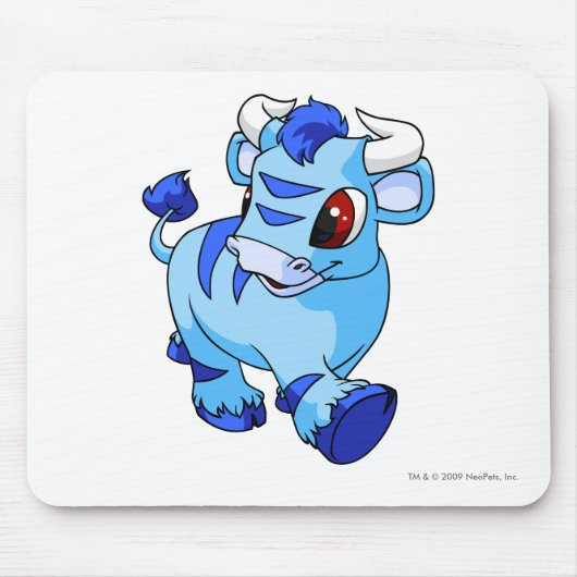 Kau blau mousepad (Vorne)
