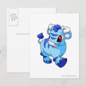 Kau Blue Postkarte (Vorne/Hinten)