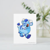 Kau Blue Postkarte (Stehend Vorderseite)