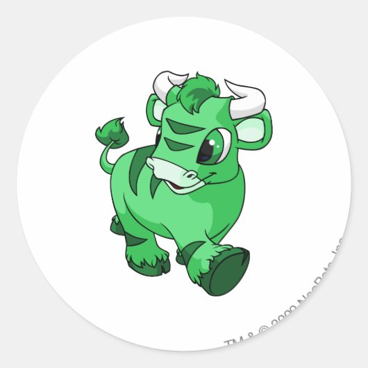 Kau Green Runder Aufkleber (Vorderseite)