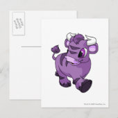 Kau lila postkarte (Vorne/Hinten)