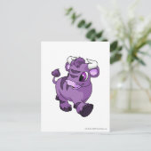 Kau lila postkarte (Stehend Vorderseite)