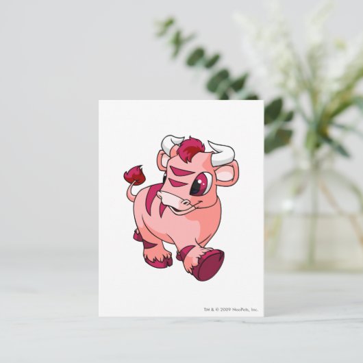 Kau Pink Postkarte (Stehend Vorderseite)