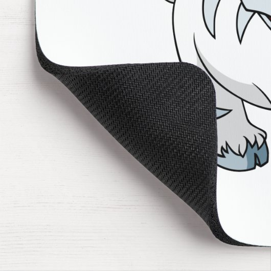 Kau weiß mousepad (Ecke)