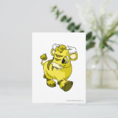 Kau Yellow Postkarte (Stehend Vorderseite)