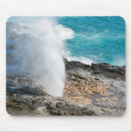 Kauai Aqua Ozean Spouting Horn Poipu Mousepad