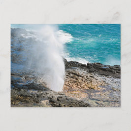 Kauai Aqua Ozean Spouting Horn Poipu Postkarte