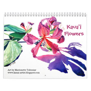 Kauai-Blume Kalender