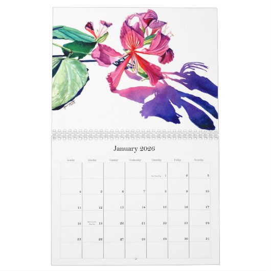 Kauai-Blume Kalender (Jan 2026)