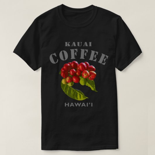 Kauai Coffee Hawaii Famous Island Modern Hawaii T-Shirt (Design vorne)