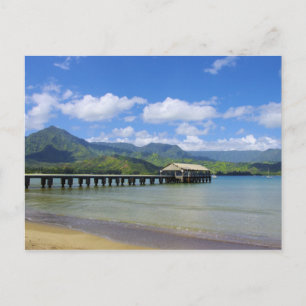 Kauai - Die Pier bei Hanalei Postkarte