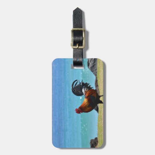 Kauai-Hahn Gepäckanhänger (Vorderseite vertikal)