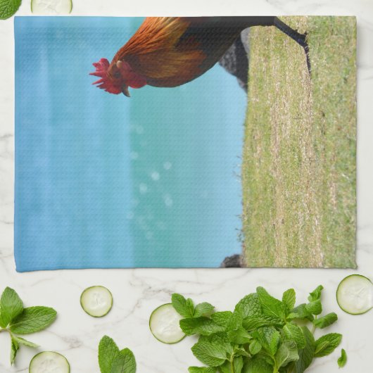 Kauai-Hahn Handtuch (Gefaltet)