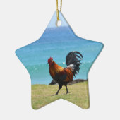 Kauai-Hahn Keramikornament (Links)