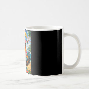 Kauai-Hähnchen-Hahn-Kaffee-Kokosnuss auf Hawaii Kaffeetasse