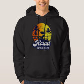 Kauai Hawaii 2023 Hawaiian Sunset Beach Retro Hoodie (Vorderseite)