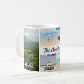 Kauai, Hawaii 4 Foto Familienname & Jahr Kaffeetasse (Vorderseite Links)