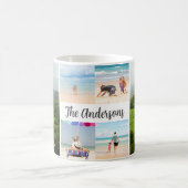 Kauai, Hawaii 4 Foto Familienname & Jahr Kaffeetasse (Mittel)