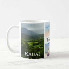 Kauai, Hawaii 4 Foto Familienname & Jahr Kaffeetasse
