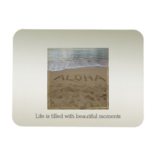 Kauai Hawaii Aloha Beach Beautiful Moments Magnet (Horizontal)