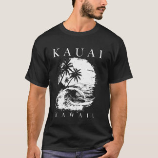 Kauai Hawaii Aloha Hawaiian Surf Surfer Retro T-Shirt