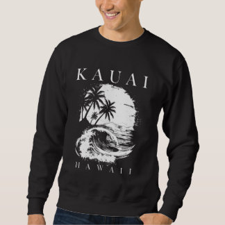 Kauai Hawaii Aloha Hawaiianischer Surfer Vintage Sweatshirt