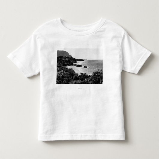 Kauai, Hawaii - Ansicht von Lumahai Bucht u. Kleinkind T-shirt (Vorderseite)