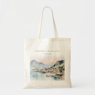 Kauai Hawaii Aquarell-Landschaft-Hochzeit Tragetasche