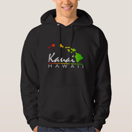 KAUAI Hawaii (beunruhigter Entwurf) Hoodie (Vorderseite)