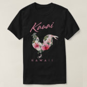 Kauai Hawaii Blume Hibisken Rooster Lover Souveni T-Shirt (Design vorne)