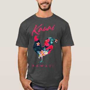 Kauai Hawaii Blume Hibiskus Chicken Lover Souveni T-Shirt