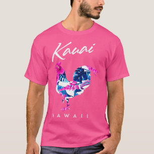 Kauai Hawaii Blume Hibiskus Chicken Lover Souveni T-Shirt