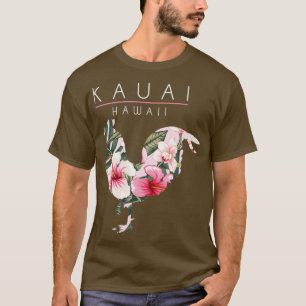 Kauai Hawaii Blume Hibiskus Chicken Lover Souveni T-Shirt