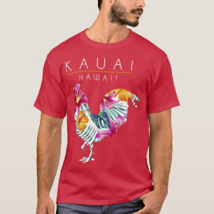 Kauai Hawaii Blume Hibiskus Chicken Lover Souveni T-Shirt