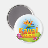 Kauai, Hawaii Desgin Magnet (Vorderseite/Rückseite)