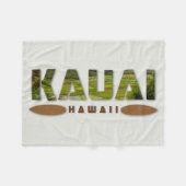 Kauai Hawaii Foto Text ・ Wohngestaltung Fleecedecke (Vorderseite (Horizontal))