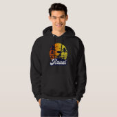 Kauai Hawaii Hawaiian Sunset Beach Retro Hoodie (Vorne ganz)
