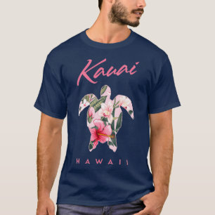 Kauai Hawaii Hibiskus Blume Sea Turtle TShirt 2
